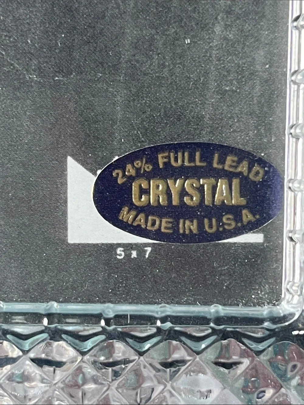 Crystal Textured Glass 5x7 Photo Frame